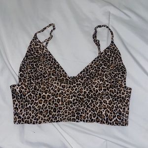 Zara Leopard Crop Top